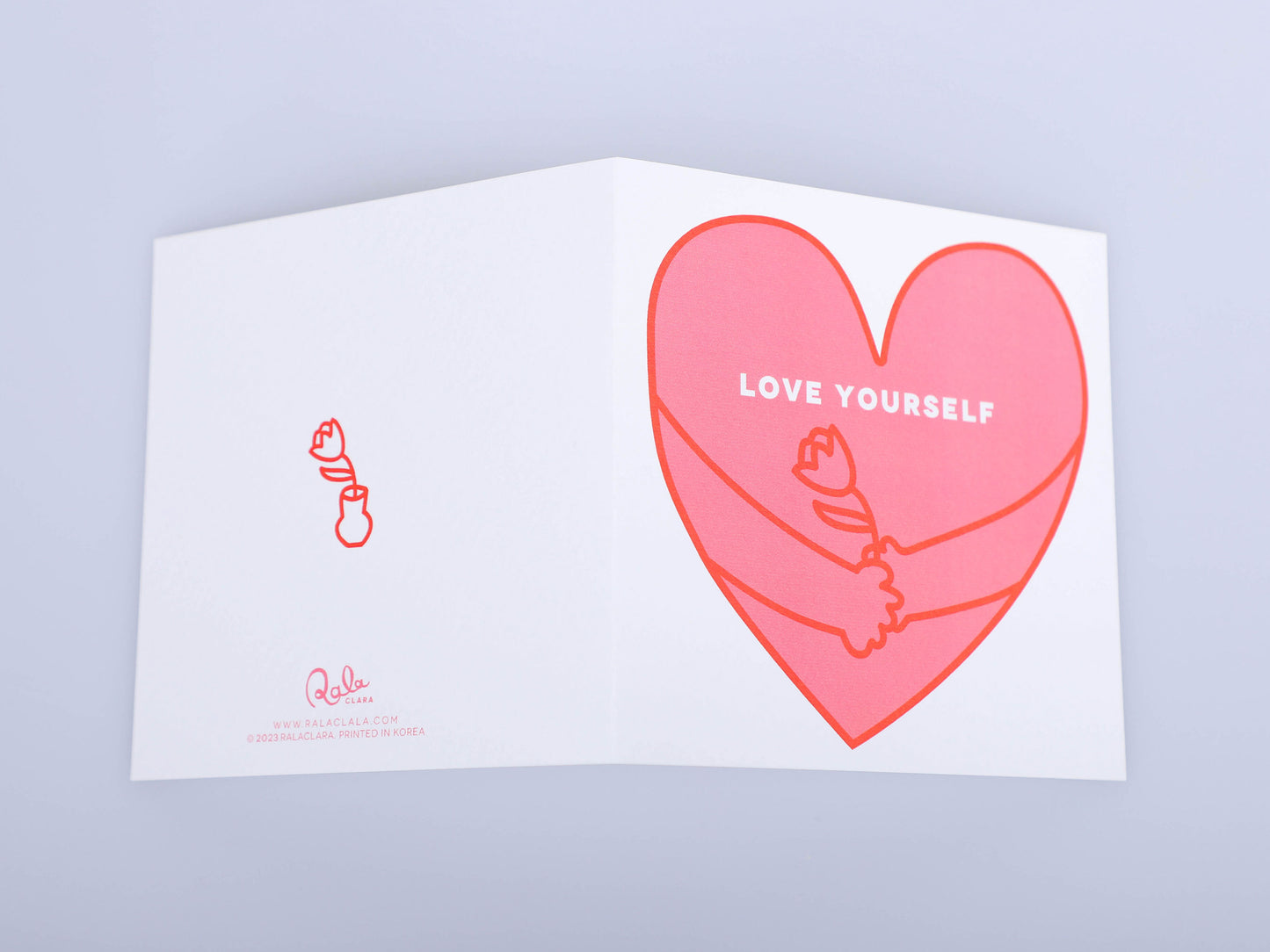 Love Yourself Folded Card | Greeting Card