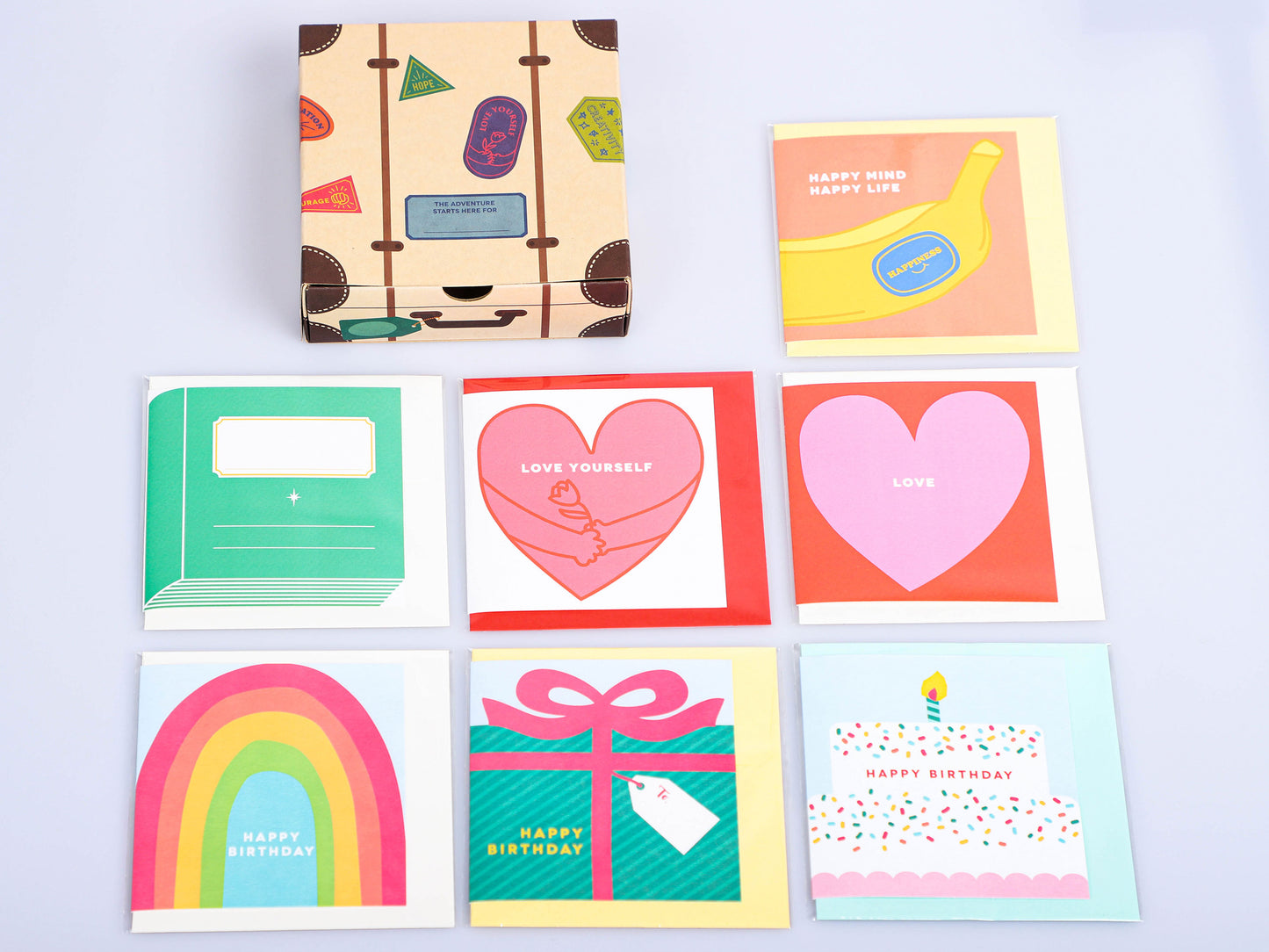 Everyday Greeting Cards Drawer Box | 7pack of greeting cards and envelopes | Cards Set