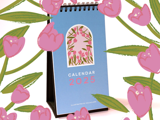 2025 Window Flower Calendar | Desk Calendar
