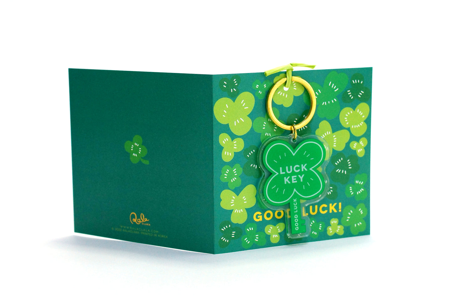 Good Luck Card + LuckKey Keychain | Greeting Card