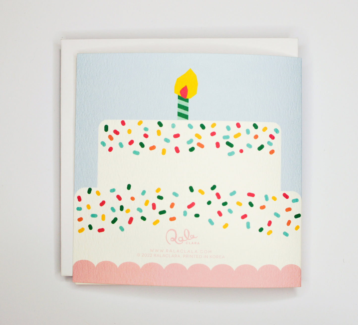 Happy Birthday (Cake) Folded Card | Greeting Card