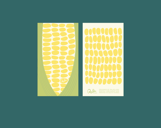 Corn Kernels, Set of 10 Mini Thank you Cards | Mini Card