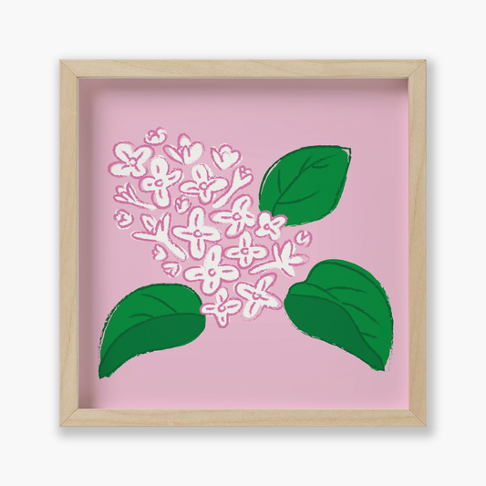 Lilac Flowers, Floral, 9x9 " | Art Print