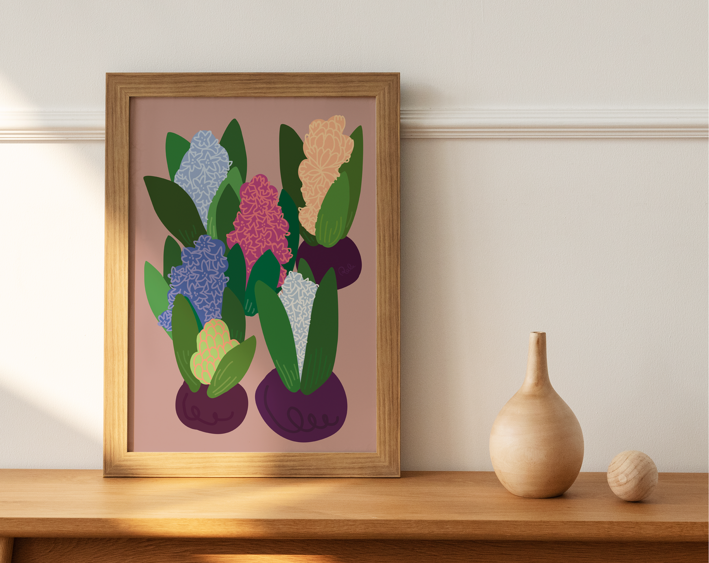 Hyacinth, Floral, A5 | Art Print