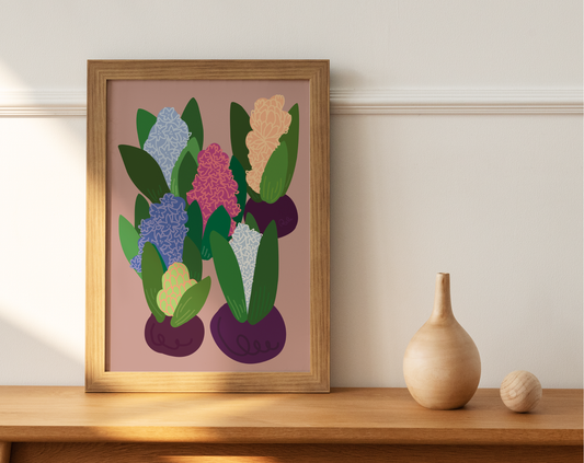 Hyacinth, Floral, A5 | Art Print