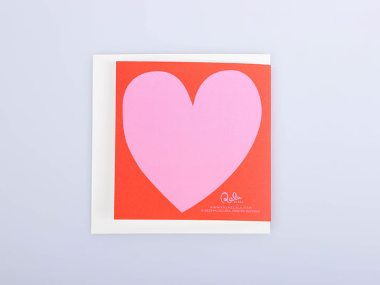 Love Heart Folded Card | Greeting Card