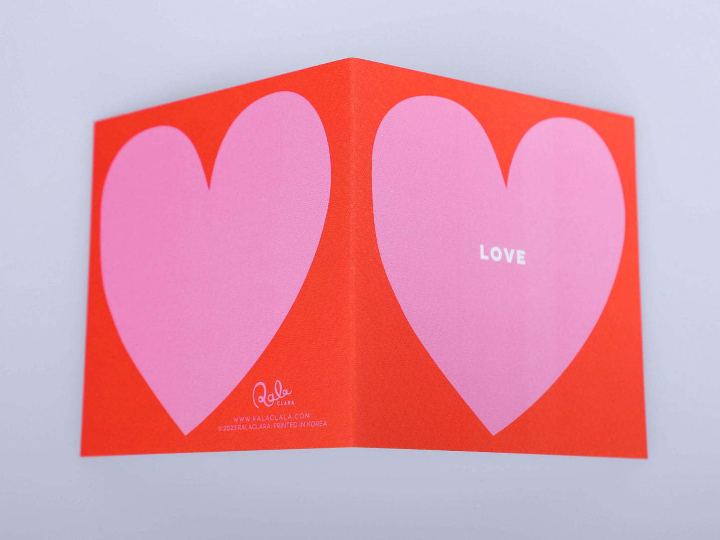 Love Heart Folded Card | Greeting Card