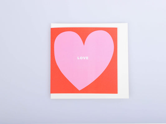 Love Heart Folded Card | Greeting Card