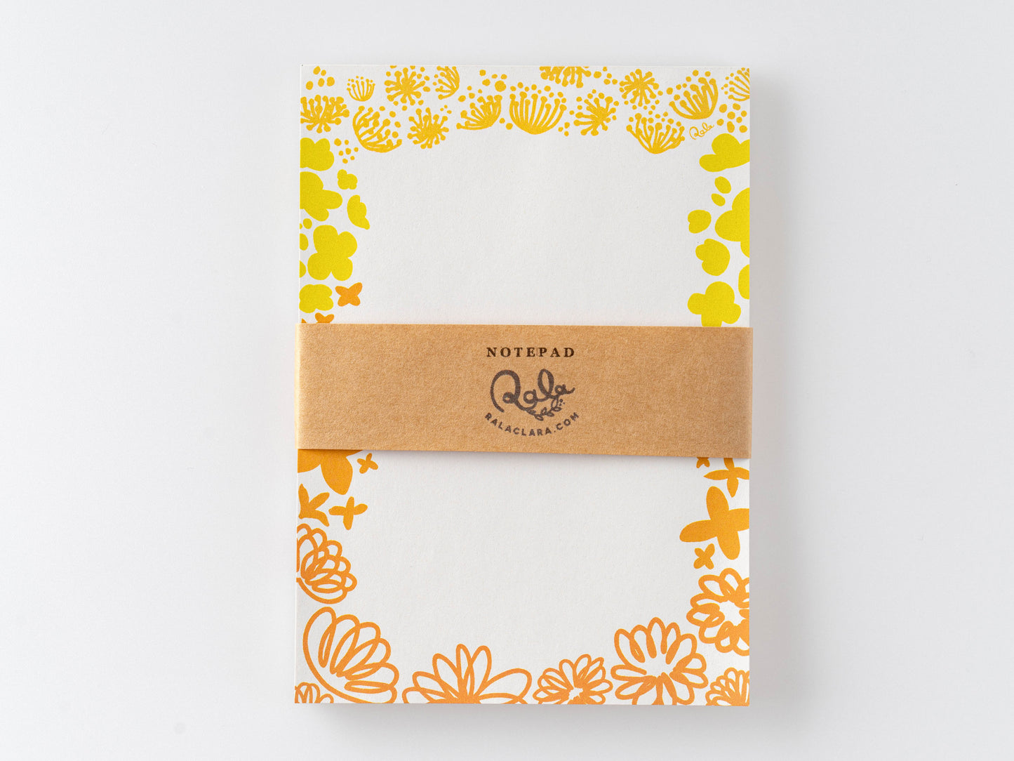 Yellow Flowers Masking Tape + Notepad Set